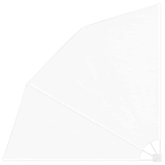 Berkfield Home Balcony Privacy Screen Folding Manual White 210 x 210 cm Fabric - image 1