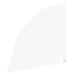 Berkfield Home Balcony Privacy Screen Folding Manual White 210 x 210 cm Fabric - thumbnail 4