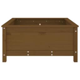 Berkfield Home Beautiful Garden Planter Honey Brown 82.5x82.5x39 cm Solid Wood Pine - thumbnail 5