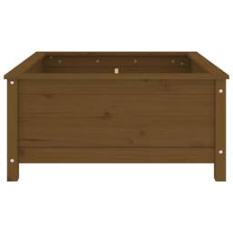 Berkfield Home Beautiful Garden Planter Honey Brown 82.5x82.5x39 cm Solid Wood Pine - thumbnail 4