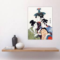 "Artery8 Young Men in Colourful Garments Vintage Wall Art Print Kitagawa - Size: W12"" x H16""" - thumbnail 4