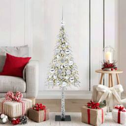 Berkfield Home Christmas Tree with 150 LEDs White 120 cm PE & Steel