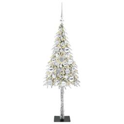 Berkfield Home Christmas Tree with 150 LEDs White 120 cm PE & Steel - thumbnail 3
