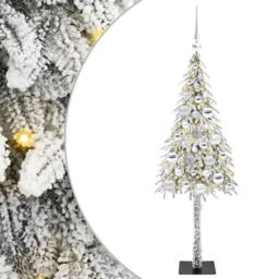 Berkfield Home Christmas Tree with 150 LEDs White 120 cm PE & Steel - thumbnail 2