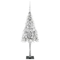 Berkfield Home Christmas Tree with 150 LEDs White 120 cm PE & Steel - thumbnail 4