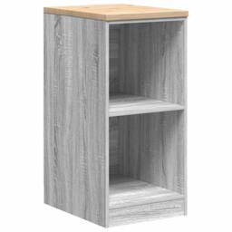 Berkfield Home Durable Garage Storage Cabinet Grey Sonoma 40x51x85 cm Solid Wood Pine - Size: 40 x 51 x 85 cm - thumbnail 3