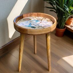 Hartsmede Handmade Side Table with Detachable Legs Hummingbird in Beige - thumbnail 5