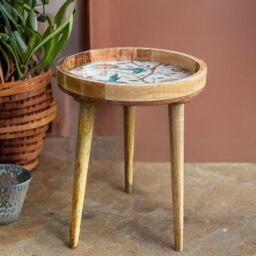 Hartsmede Handmade Side Table with Detachable Legs Hummingbird in Beige - thumbnail 6