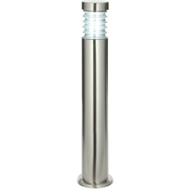Loops Outdoor IP44 Bollard Light Marine Grade Steel Lamp Post Garden Driveway Pillar in Metallics - image 1