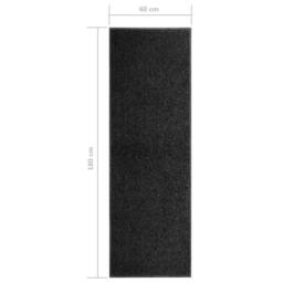 Berkfield Home Pliable Doormat Washable Black 60x180 cm - thumbnail 6
