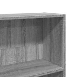 Berkfield Home Book Cabinet Grey Sonoma 80x30x189 cm Engineered Wood - Size: 80 x 30 x 189 cm - thumbnail 7
