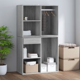 Berkfield Home Dressing Cabinet Grey Sonoma 80x40x65 cm Engineered Wood - Size: 80 x 40 x 65 cm - thumbnail 6