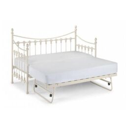 Ashfield Premier Metal Frame Daybed & Underbed Trundle in White - Size: Single - thumbnail 2