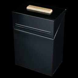 Valiant Firelighter & Pellet Storage Box Container - Black Steel - Lacquer Gloss Finish - thumbnail 2