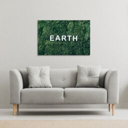 Benjamin Tate Design Wellness Earth (Canvas Print) / 46 x 31 x 4cm in Natural - Size: 46 x 31 x 4 cm - thumbnail 1