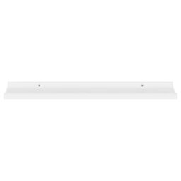 Berkfield Home Wall Shelves 4 pcs White 80x9x3 cm - Size: 80 x 9 x 3 cm - thumbnail 4