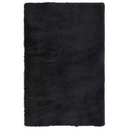 Berkfield Home Shaggy Rug High Pile NAVARRA Black 130x200 cm Polyester - Size: Medium - thumbnail 2