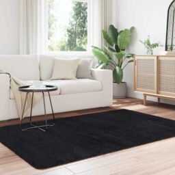 Berkfield Home Shaggy Rug High Pile NAVARRA Black 130x200 cm Polyester - Size: Medium - thumbnail 3