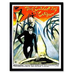 "Artery8 Movie Film Cabinet Doctor Caligari Silent Horror Krauss Framed Art - Size: W12"" x H16""" - thumbnail 1