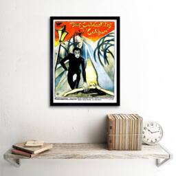 "Artery8 Movie Film Cabinet Doctor Caligari Silent Horror Krauss Framed Art - Size: W12"" x H16""" - thumbnail 2