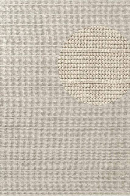 THE RUGS Ted Baker Camden Wool Parker Rug Handwoven Striped Living Room in Natural White - Size: 200 cm x 300 cm - image 1