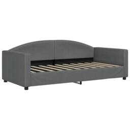 Berkfield Home Day Bed Dark Grey 90x190 cm Fabric - thumbnail 2