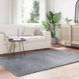 Berkfield Home Shaggy Rug High Pile NAVARRA Light Grey 130x200 cm Polyester - Size: Medium - thumbnail 3