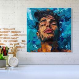 "Warren Reed - Designer Vivid Serenity Canvas - Size: W16"" x H16""" - thumbnail 1