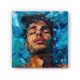 "Warren Reed - Designer Vivid Serenity Canvas - Size: W16"" x H16""" - thumbnail 2