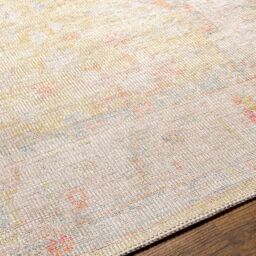 Livabliss Kemer-Washable Green Pink Blue Traditional Vintage Boho Living Dining Rug - Size: 160 cm x 215 cm - thumbnail 3