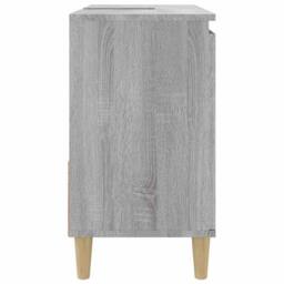 Berkfield Home Bathroom Cabinet Grey Sonoma 65x33x60 cm Engineered Wood - Size: 65 x 33 x 60 cm - thumbnail 8