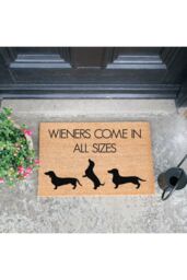 Artsy Mats Weiners Come In All Sizes Doormat in Black - Size: 40 cm x 60 cm - thumbnail 3
