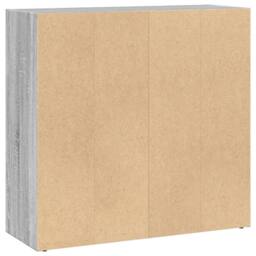 Berkfield Home Decorative Bookcase Grey Sonoma 80x30x77 cm Engineered Wood - Size: 80 x 30 x 77 cm - thumbnail 6