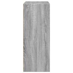 Berkfield Home Decorative Bookcase Grey Sonoma 80x30x77 cm Engineered Wood - Size: 80 x 30 x 77 cm - thumbnail 5