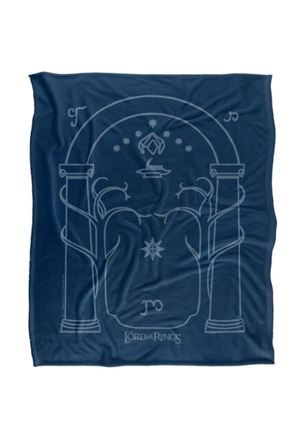 Warner Brothers Lord Of The Rings Officially Licensed Silky Touch Super Soft Throw Blanket 152 x 127 cm in White - image 1