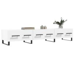 Berkfield Home TV Cabinet White 150x36x30 cm Engineered Wood - Size: 150 x 36 x 30 cm - thumbnail 1