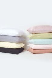 Homescapes Egyptian Cotton Satin Stripe Fitted Sheet 12 inch 330 Thread Count in Green - Size: Single Fitted - thumbnail 6