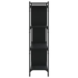 Berkfield Home Bookcase 4-Tier Black 76x32x123 cm Engineered Wood - Size: 76 x 32 x 123 cm - thumbnail 5