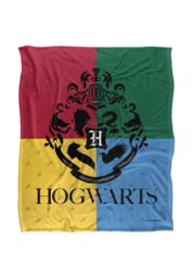 Warner Brothers Harry Potter House Pride Hogwarts Blanket 152 x 127 cm in White - thumbnail 1