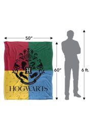 Warner Brothers Harry Potter House Pride Hogwarts Blanket 152 x 127 cm in White - thumbnail 5