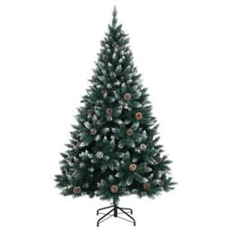Berkfield Home Realistic Artificial Christmas Tree 300 LEDs 180 cm in Green - thumbnail 3