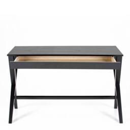 Wyld Haus Verona Black Oak Veneer Desk with Drawer - thumbnail 4