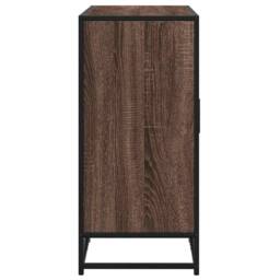 Berkfield Home Sideboard Brown Oak 92x35x76 cm Engineered Wood - Size: 92 x 35 x 76 cm - thumbnail 5