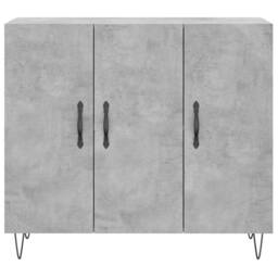 Berkfield Home Sideboard Concrete Grey 90x34x80 cm Engineered Wood - Size: 90 x 34 x 80 cm - thumbnail 6