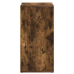 Berkfield Home Shoe Cabinet Smoked Oak 60x35x70 cm Engineered Wood in Brown - Size: 60 x 35 x 70 cm - thumbnail 7