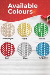 Neel Blue 9M Neon Multi Beads String Necklaces with Pink, Yellow, Green & Orange Bead UV Reactive - thumbnail 6
