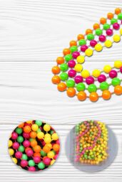 Neel Blue 9M Neon Multi Beads String Necklaces with Pink, Yellow, Green & Orange Bead UV Reactive - thumbnail 5