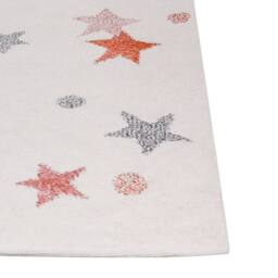 Wyld and Coco Hand Tufted Cotton Play Rug White Multicolour Stars 140 x 200cm - Size: 140 cm x 200 cm - thumbnail 6