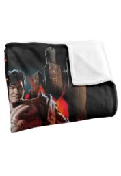 Army of Darkness Painted Evil Silky Touch Super Soft Throw Blanket 152 X 127 cm in White - thumbnail 3