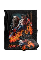 Army of Darkness Painted Evil Silky Touch Super Soft Throw Blanket 152 X 127 cm in White - thumbnail 2